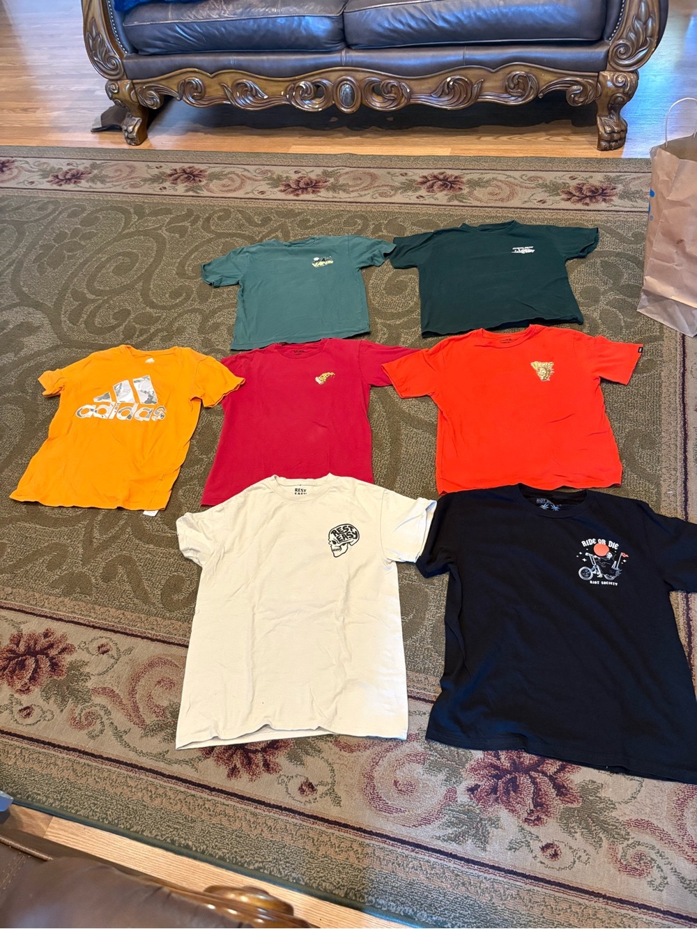 Vans Kids Short Sleeve Tees - Orange, Red, Green, Teal, White, Black